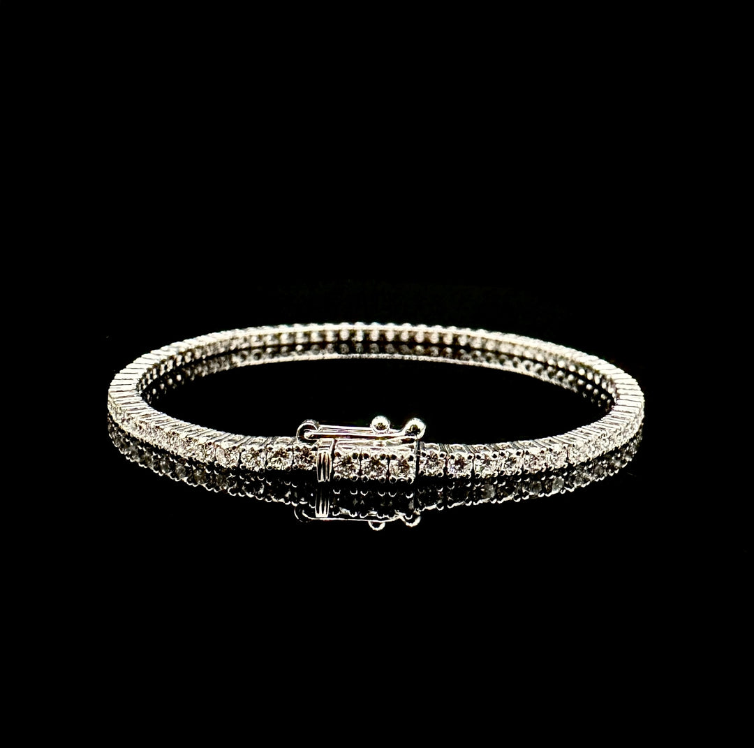 CHR Diamant Tennis Armbånd 2.8 mm. 14 K Hvidguld