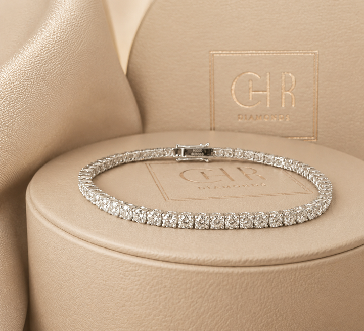 CHR Diamant Tennis Armbånd 2.8 mm. 14 K Hvidguld