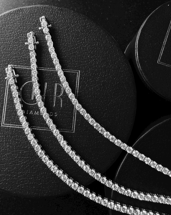 Tennis Armbånd 0.1 CT 3 mm Sølv