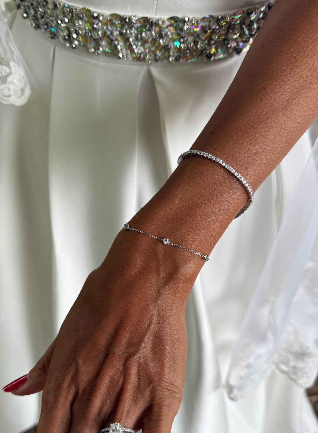 CHR DIAMANT TENNIS ARMBÅND SILVER EDTION 2 MM