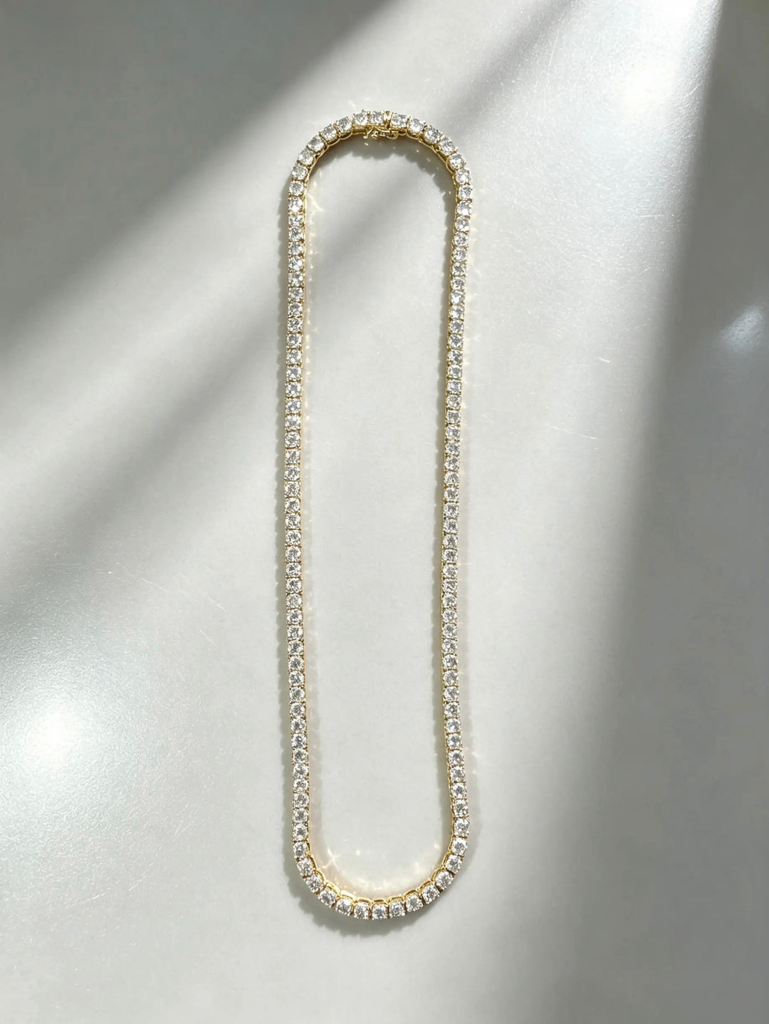 CHR Tennis Halskæde Classique 4 mm Golden Edt.
