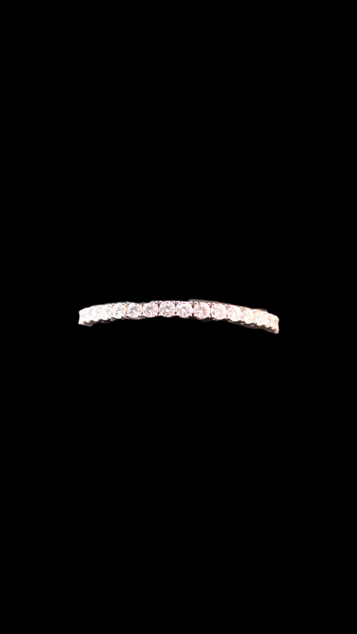 CHR Tennis Armbånd 3 mm hvidguldsbelagt