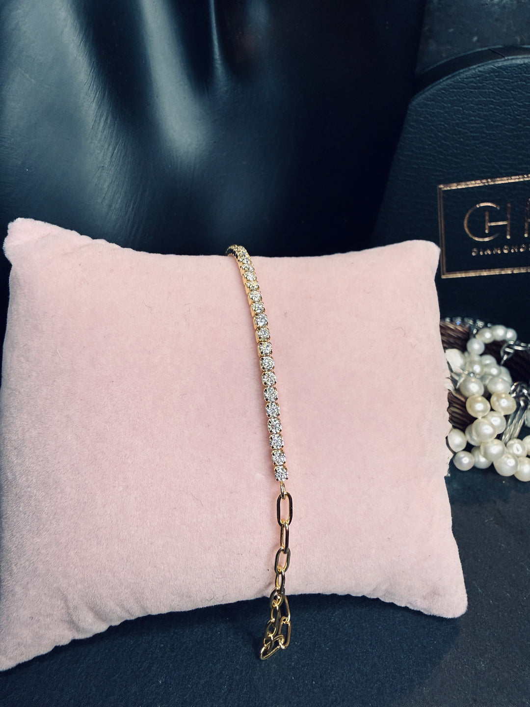 Petite Tennis Armbånd 2mm – Golden Edt.