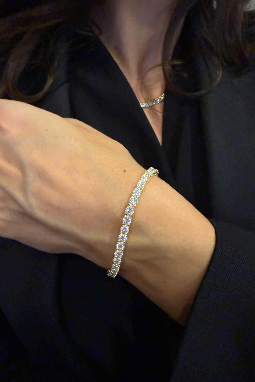 CHR Tennis Armbånd 4 mm Golden Edt.