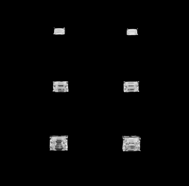 Emerald Cut Ørestikker