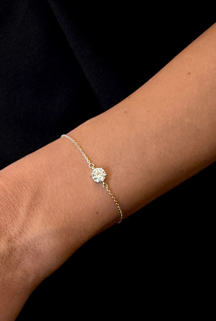 Solitaire Pure Armbånd Sølv