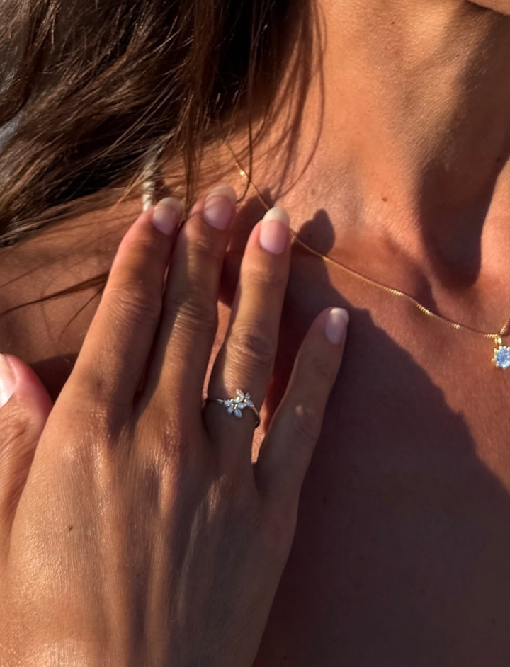 Blomster Guld Ring
