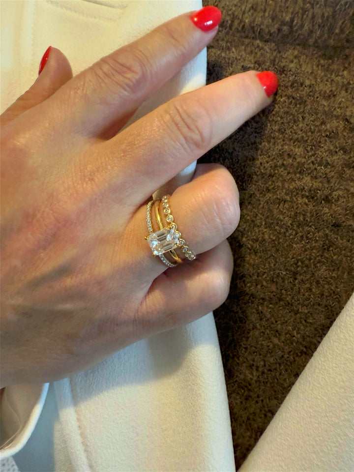 Emerald Elegance Ring 14 K Guld