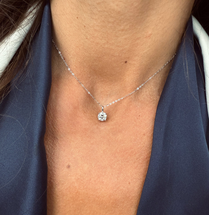 Simplicity Diamant Halskæde Hvidguld 18 K