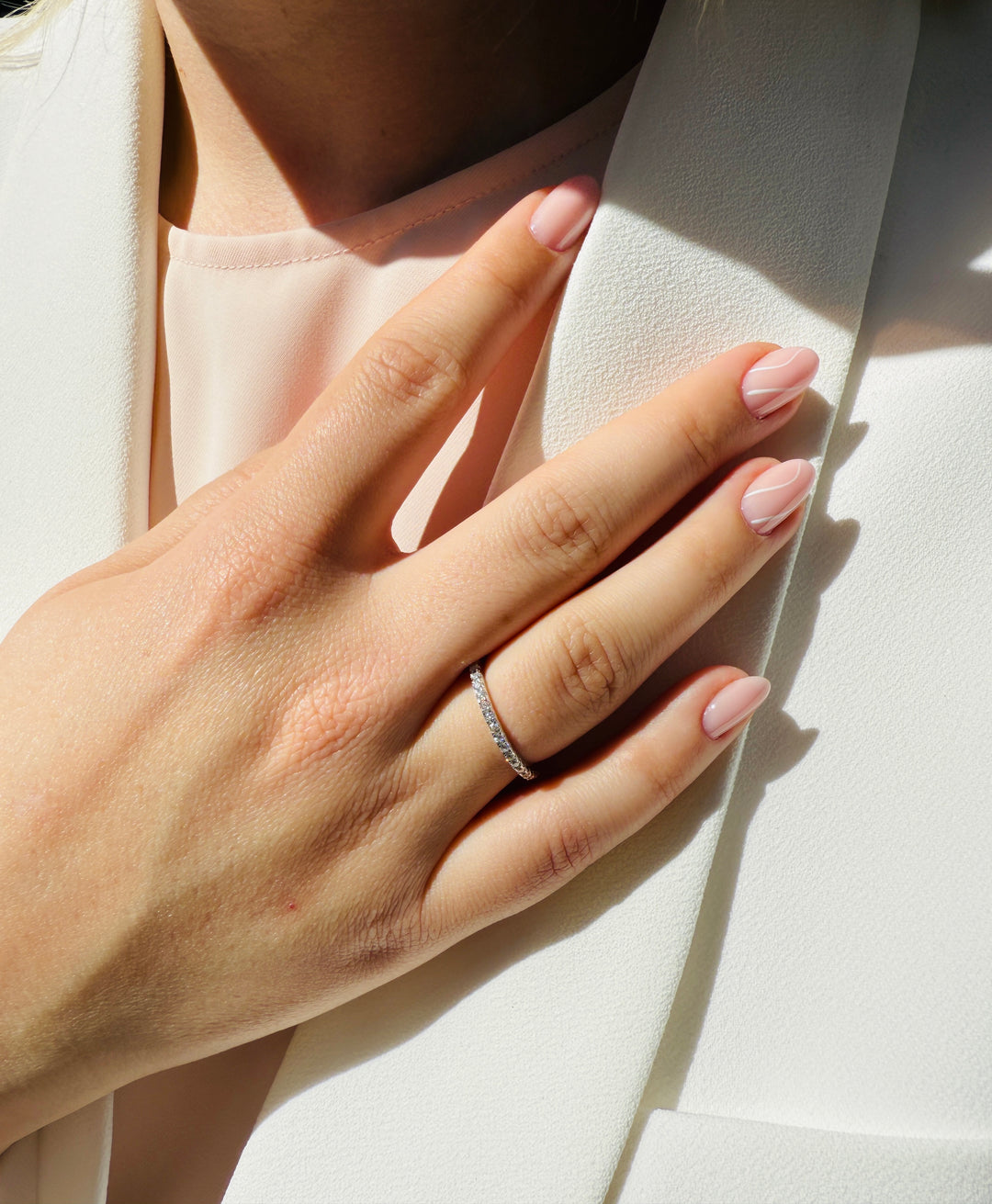 Full Minimalistic Eternity Ring Sølv