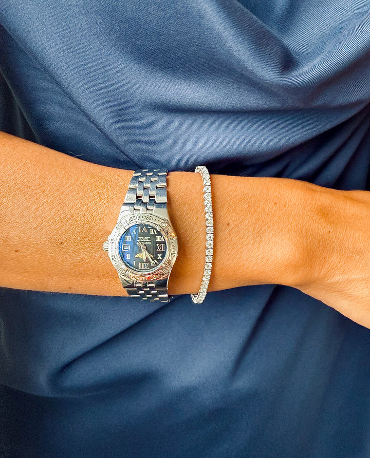 CHR Tennis Armbånd 3 mm hvidguldsbelagt
