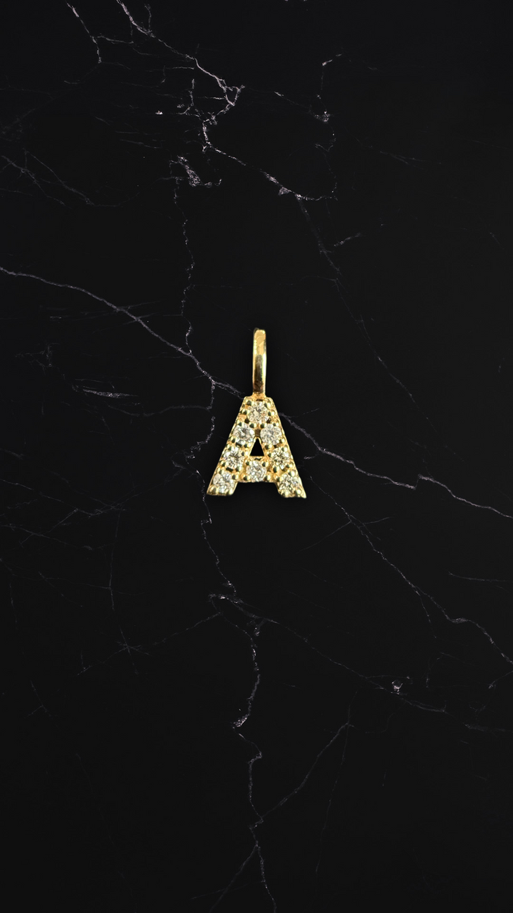 Diamantbogstav 18 K Guld