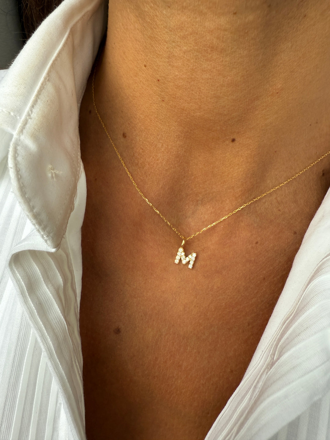 Diamantbogstav 18 K Guld