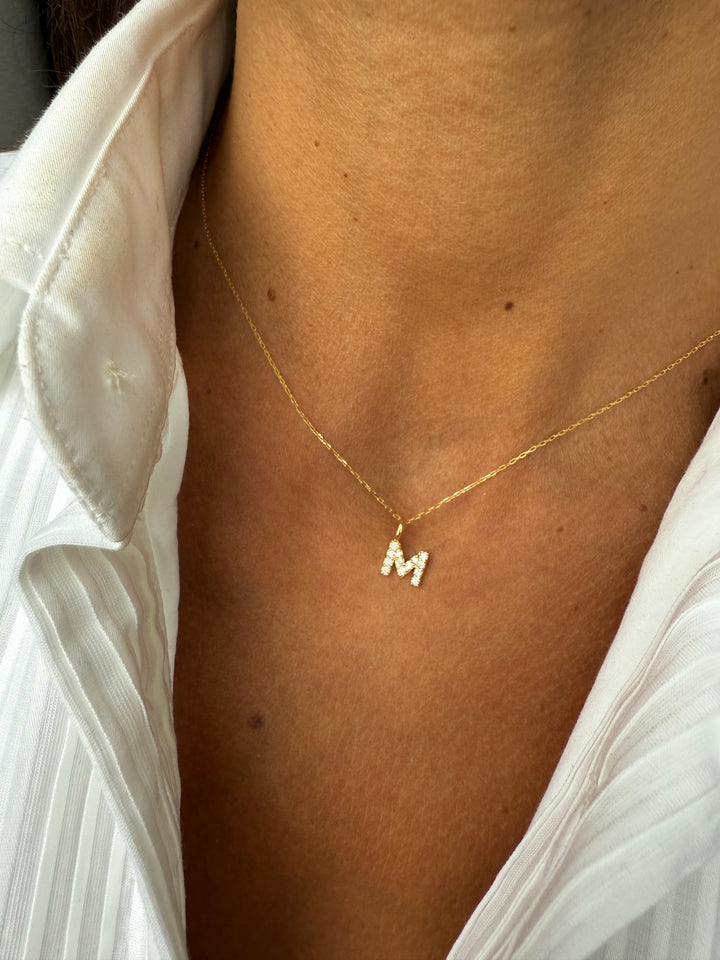 Diamantbogstav 18 K Guld