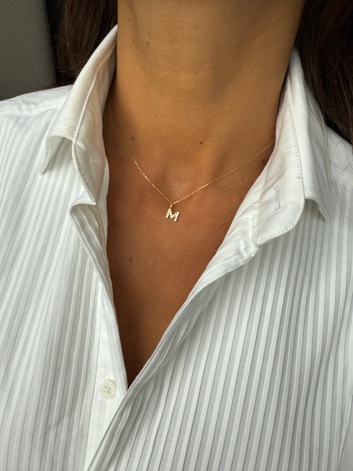 Diamantbogstav 18 K Guld