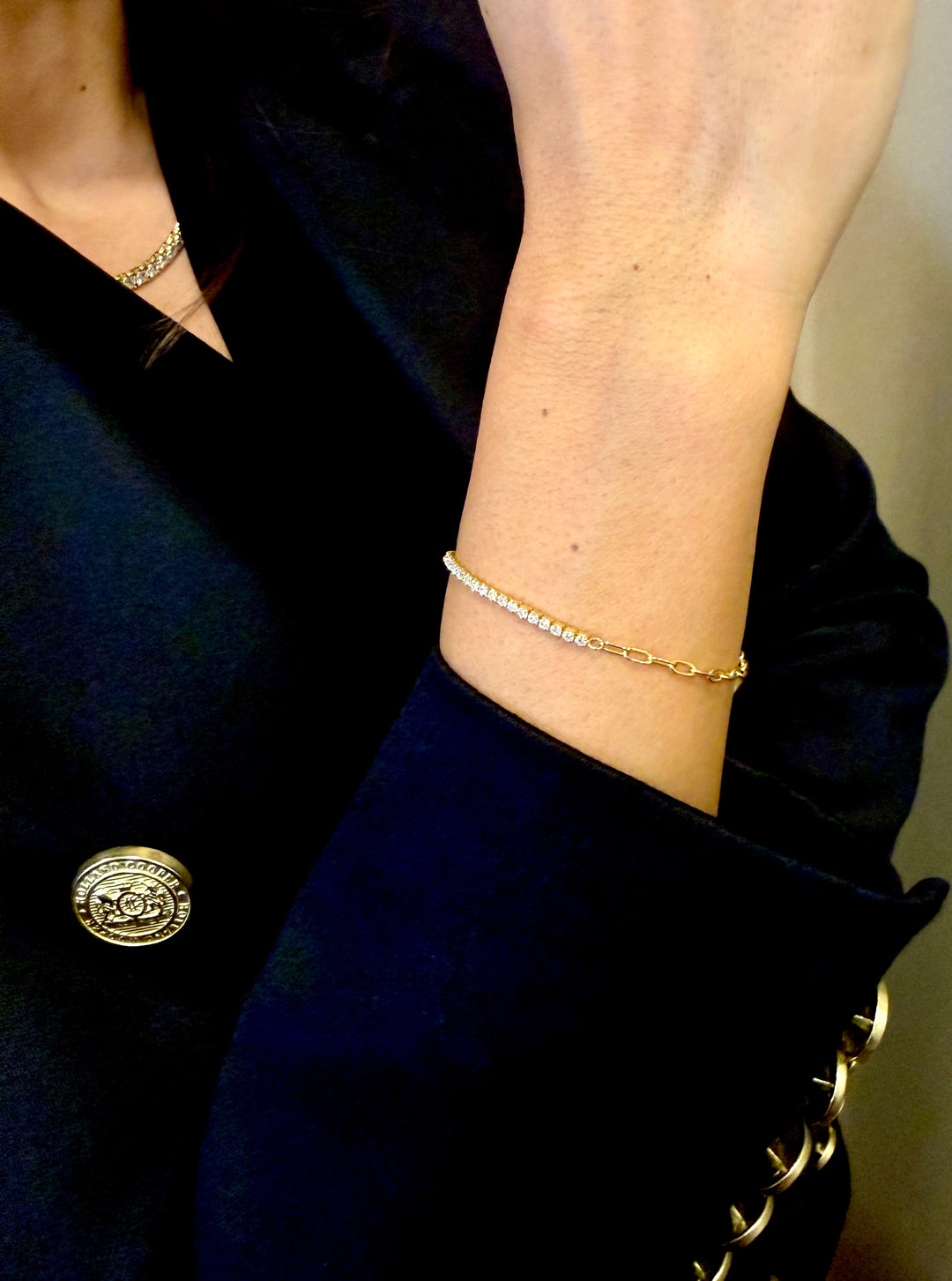 Petite Tennis Armbånd 2mm – Golden Edt.