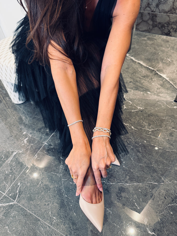 Diamant Tennis Armbånd 10K Guld 4 mm