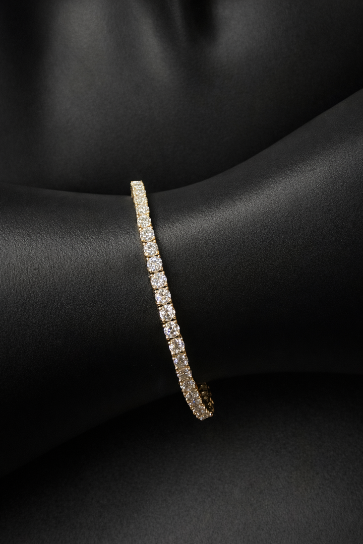 CHR Tennis Armbånd 3 mm Golden Edt.