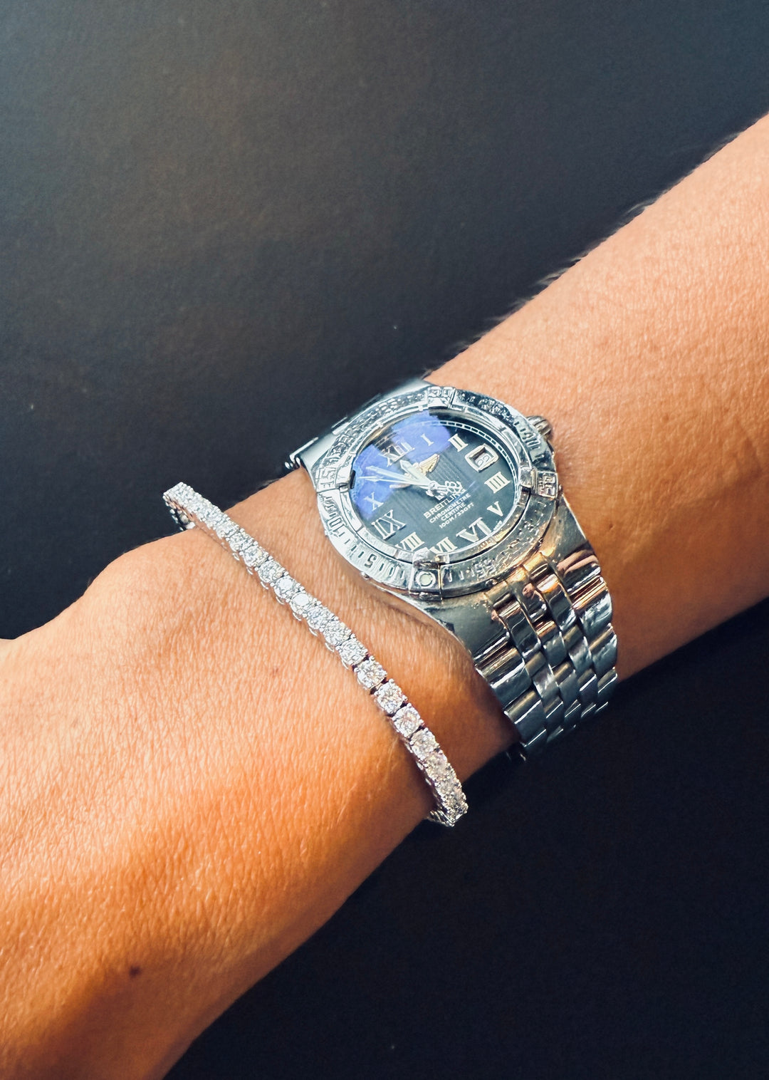 CHR Tennis Armbånd 3 mm hvidguldsbelagt