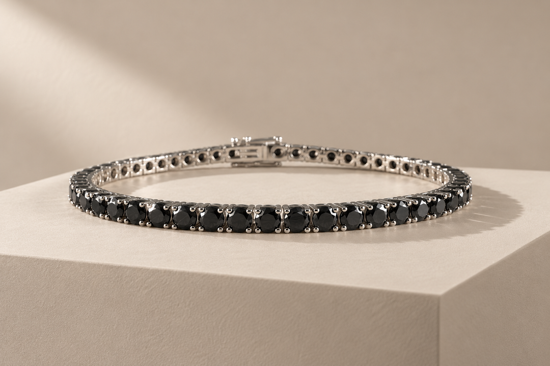 CHR TENNISARMBÅND 3 MM BLACK EDT.