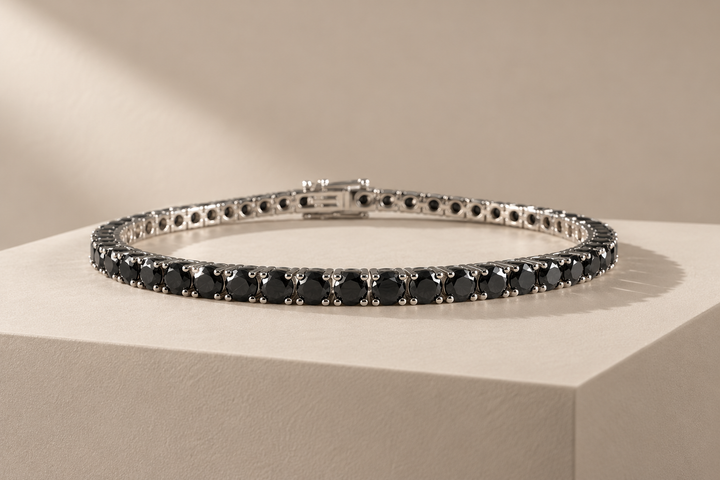 CHR TENNISARMBÅND 3 MM BLACK EDT.