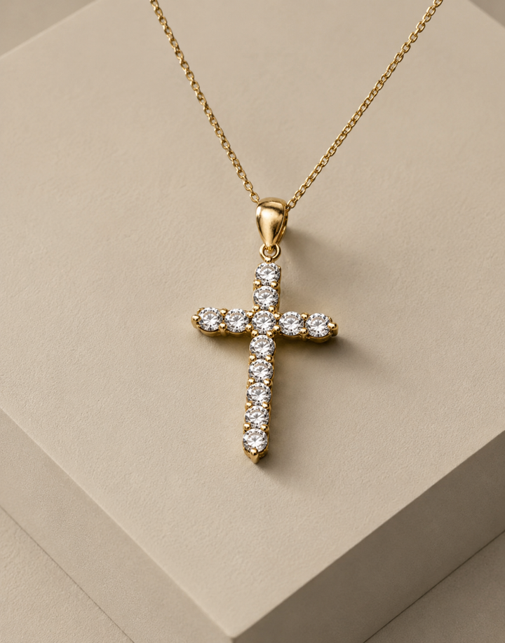 CHR Diamant Kors Guld 18K Vedhæng
