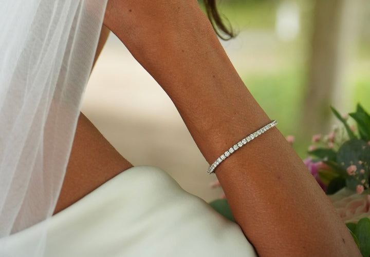 CHR Diamant Tennis Armbånd 2.8 mm. 14 K Hvidguld