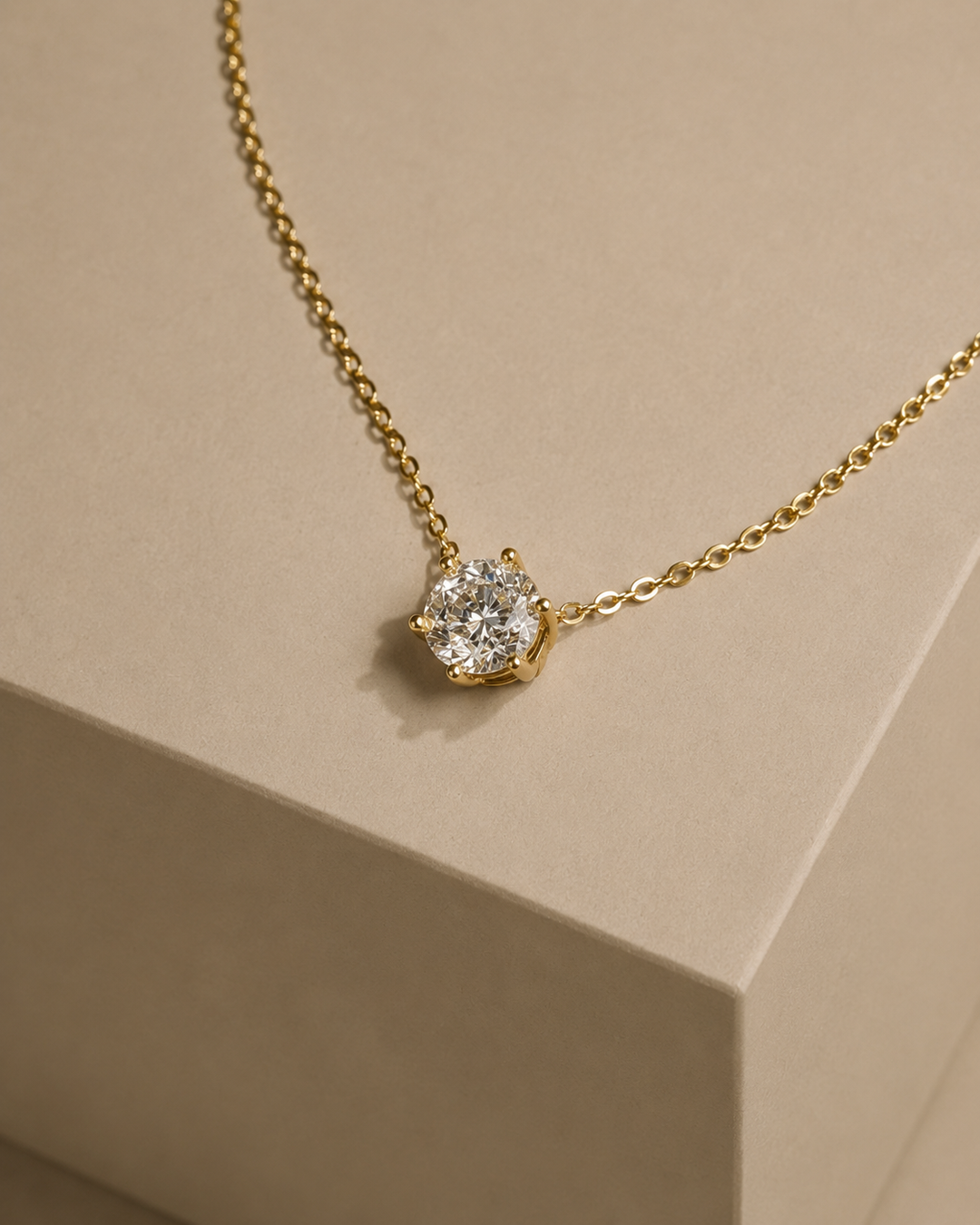 Grace Diamant Halskæde 18K Guld