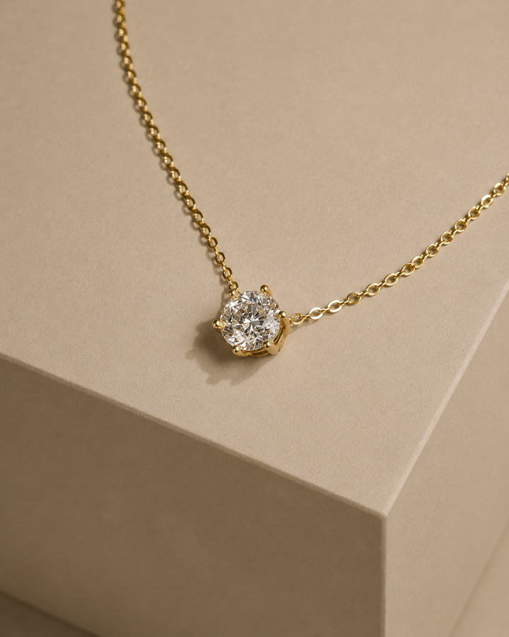 Grace Diamant Halskæde 18K Guld