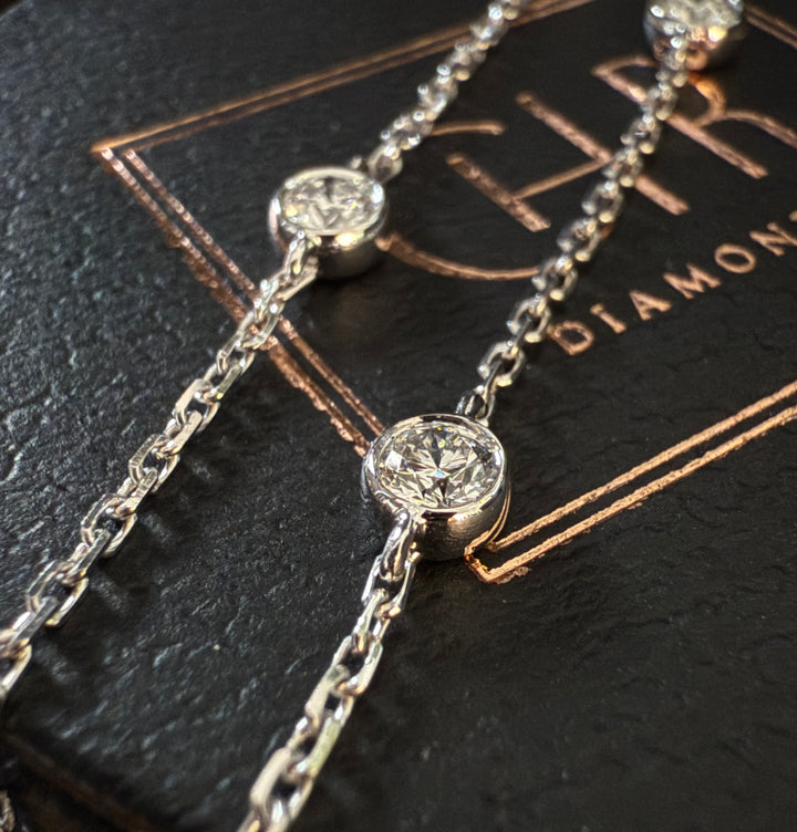 CHR Five Diamond Bracelet 18 k Hvidguld
