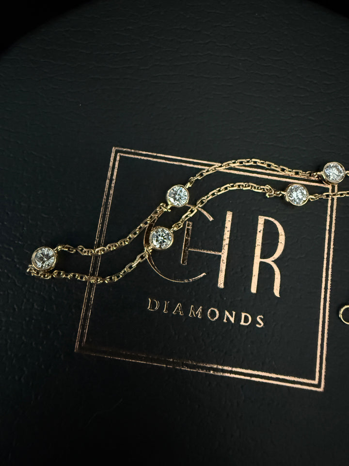 CHR Five Diamond Bracelet 18 K Guld