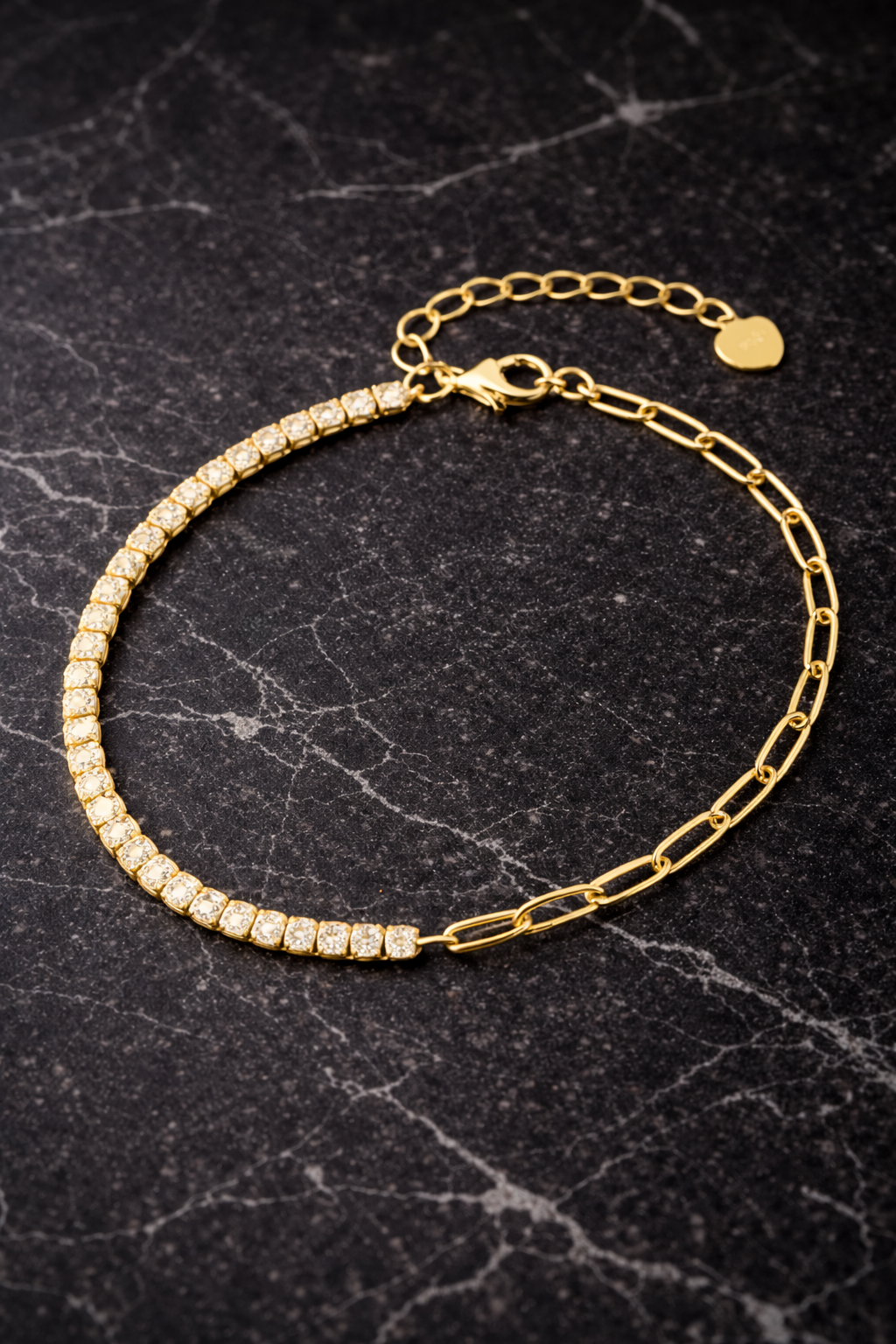 Petite Tennis Armbånd 2mm – Golden Edt.