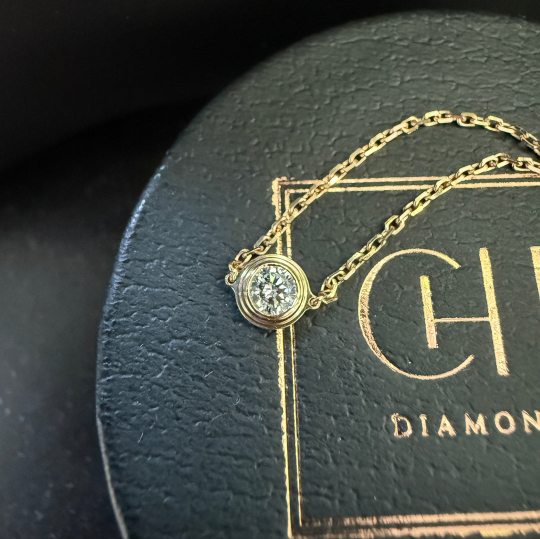 CHR Solitaire Diamant Armbånd 18 K Guld
