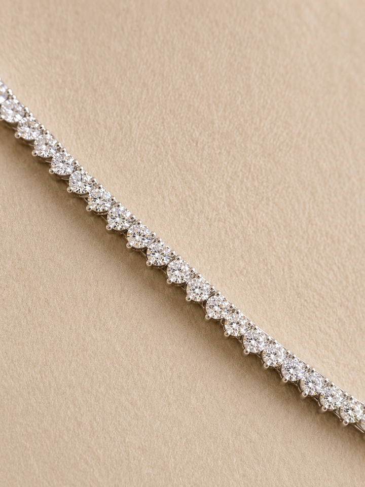 CHR Crown Tennis Diamant Halskæde i 14K Hvidguld – 11.08 CT