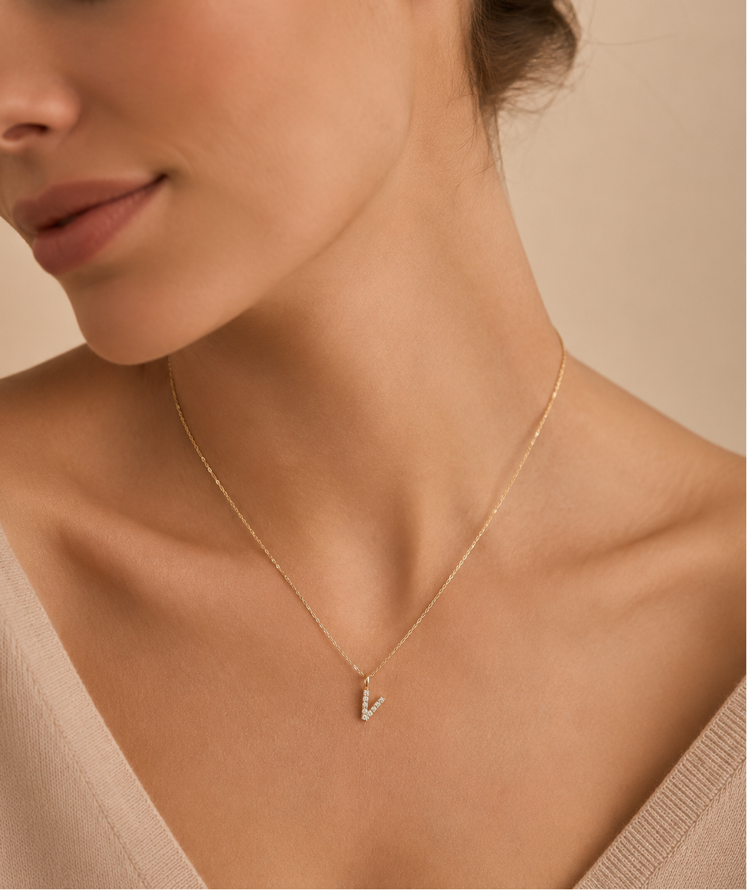 Diamantbogstav 18 K Guld