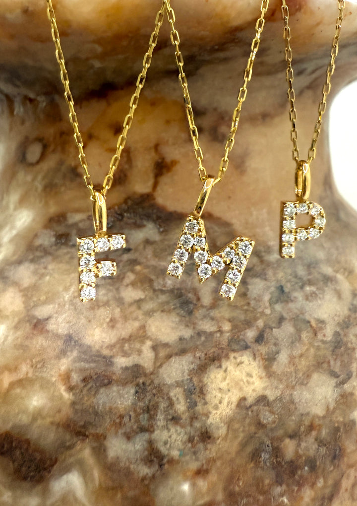Diamantbogstav 18 K Guld
