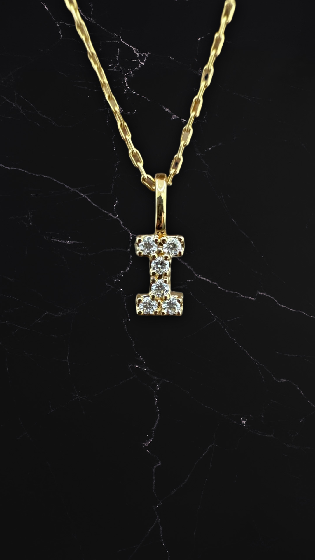 Diamantbogstav 18 K Guld