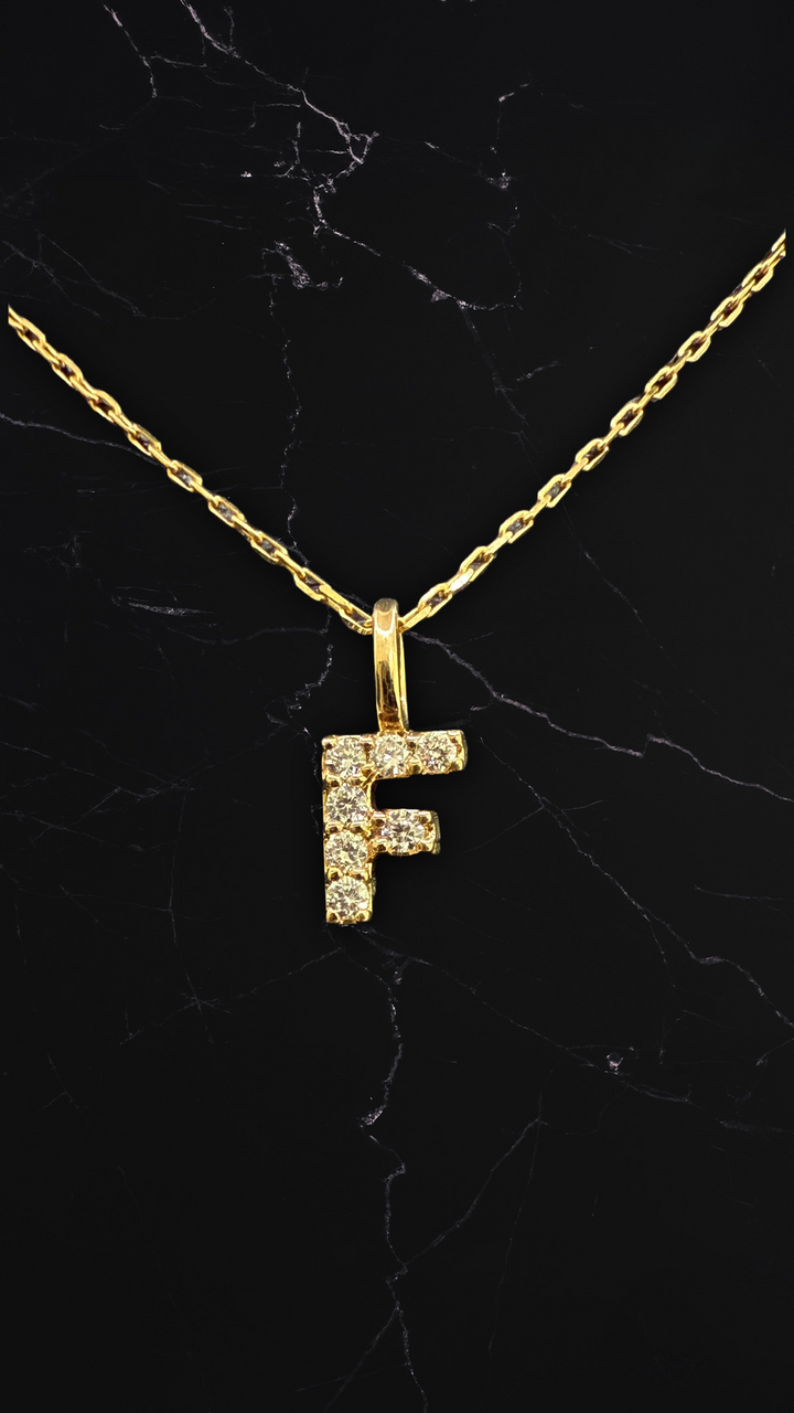 Diamantbogstav 18 K Guld