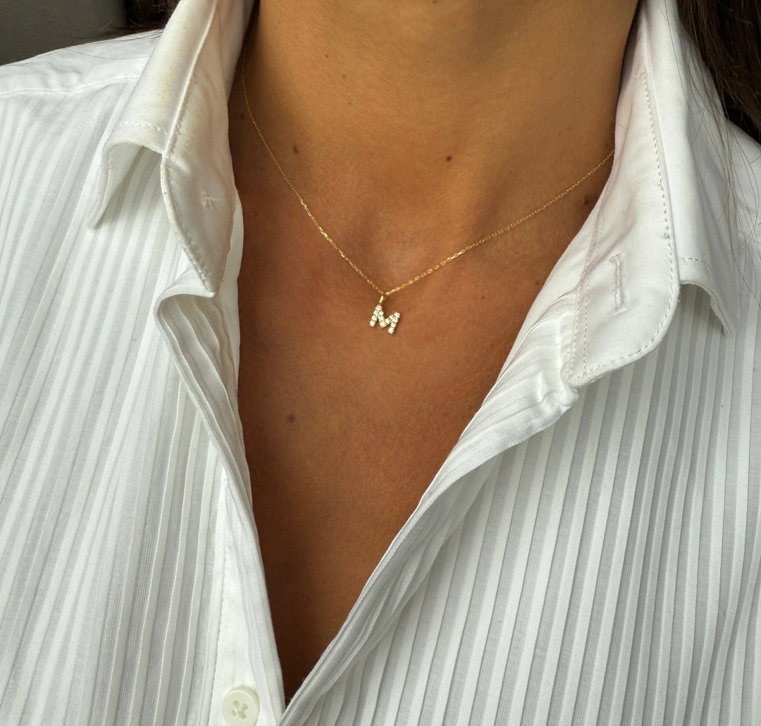Diamantbogstav 18 K Guld