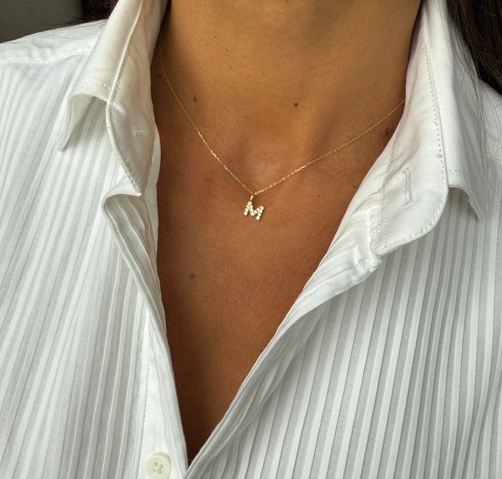 Diamantbogstav 18 K Guld
