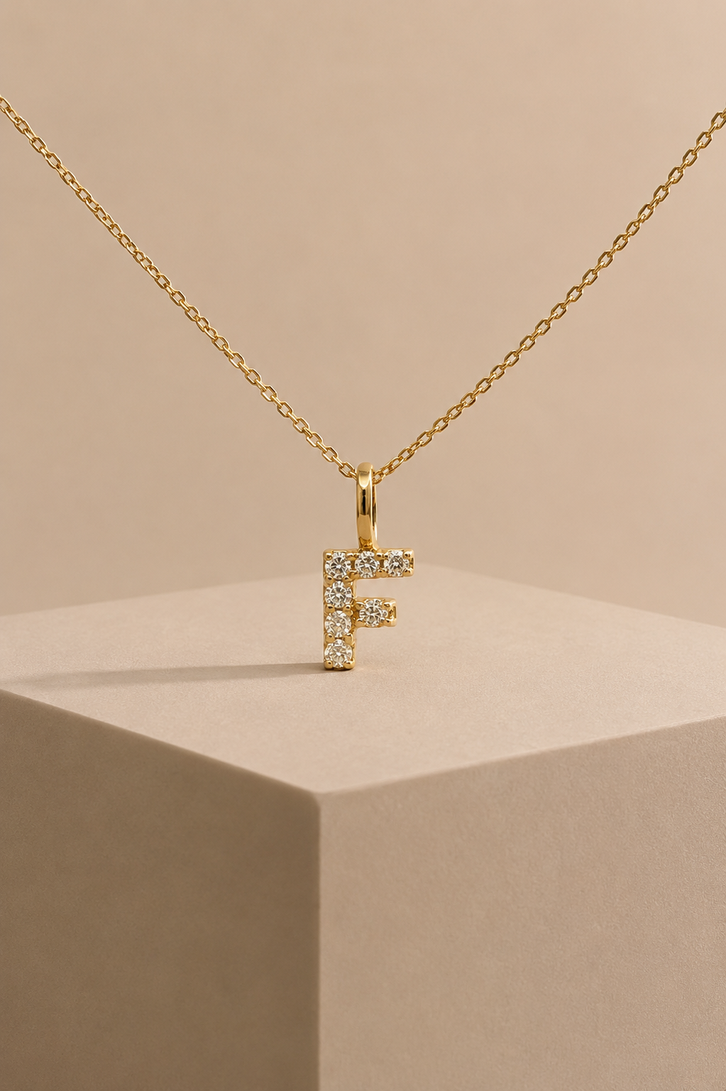 Diamantbogstav 18 K Guld