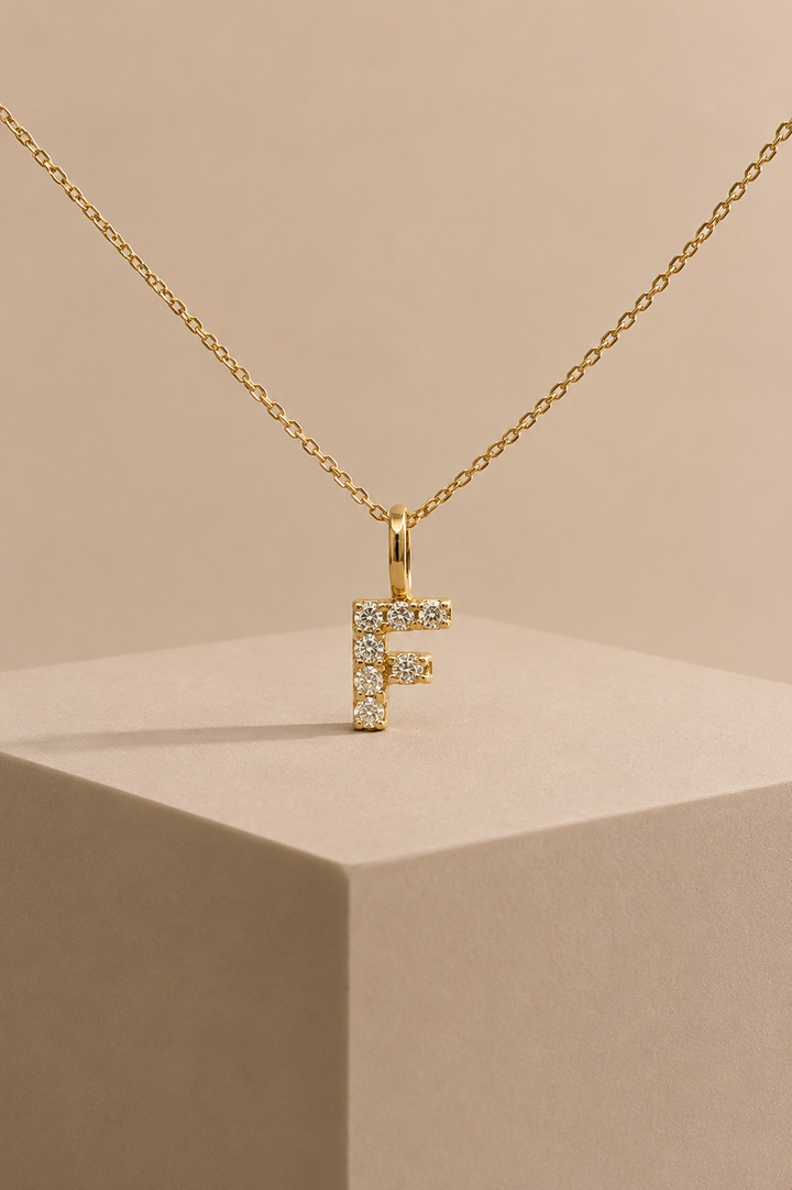 Diamantbogstav 18 K Guld
