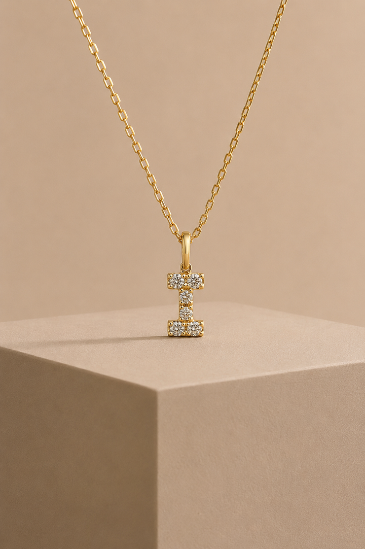 Diamantbogstav 18 K Guld