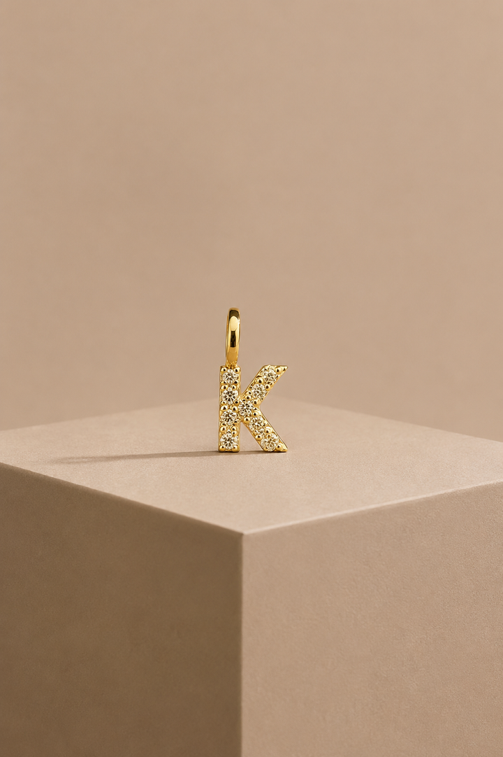 Diamantbogstav 18 K Guld