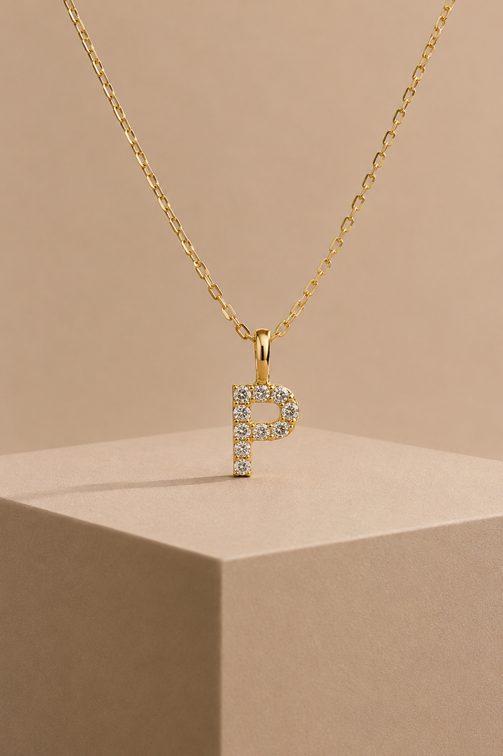 Diamantbogstav 18 K Guld