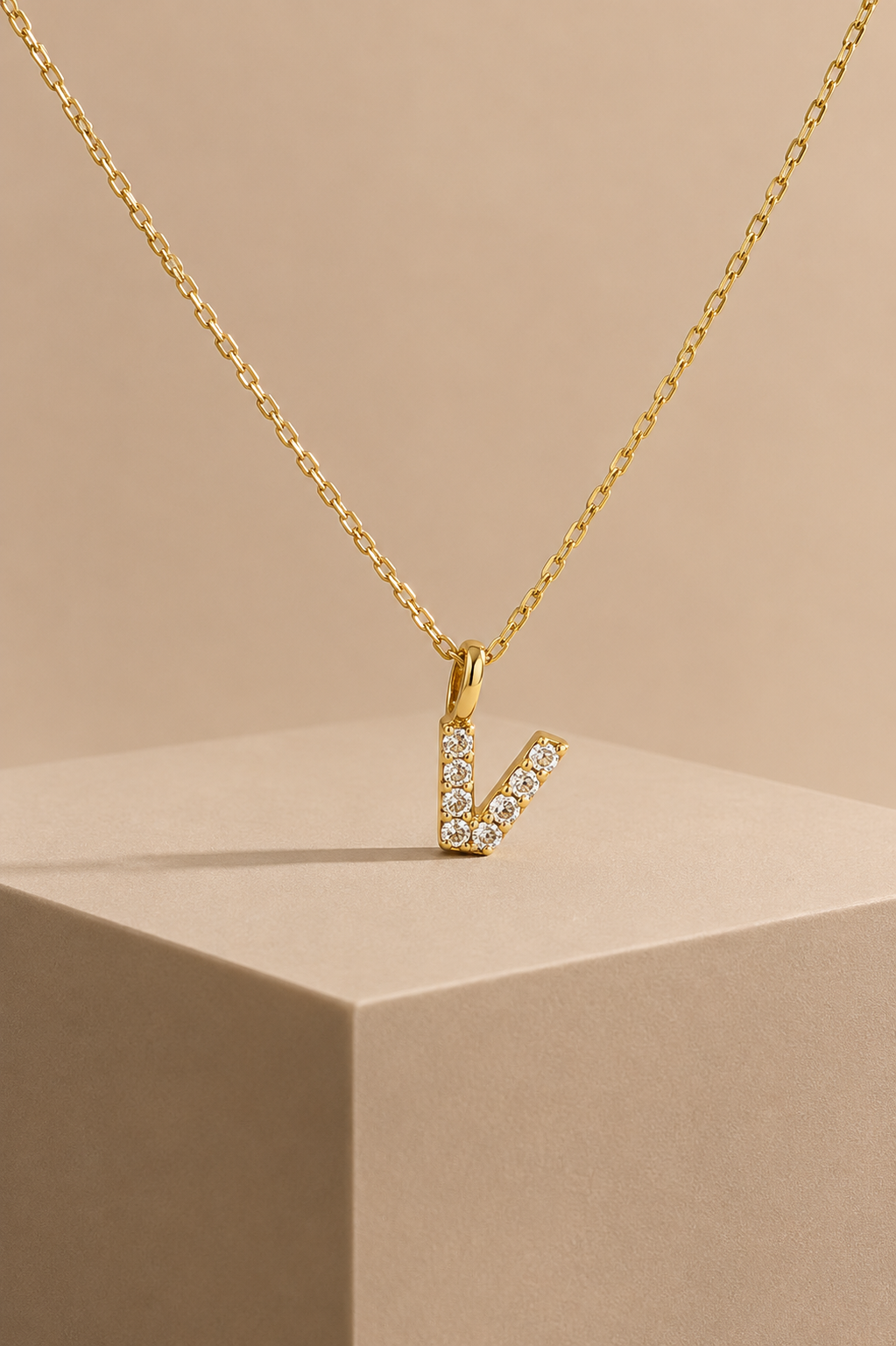 Diamantbogstav 18 K Guld
