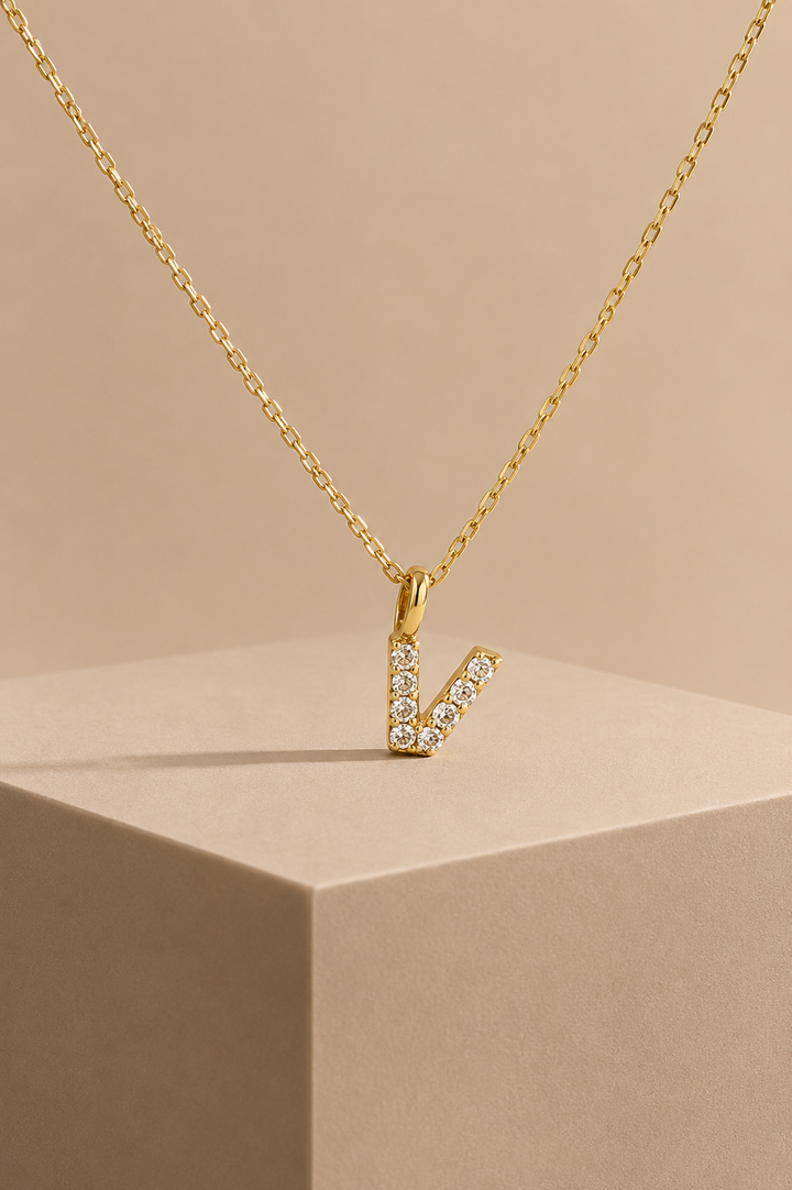 Diamantbogstav 18 K Guld