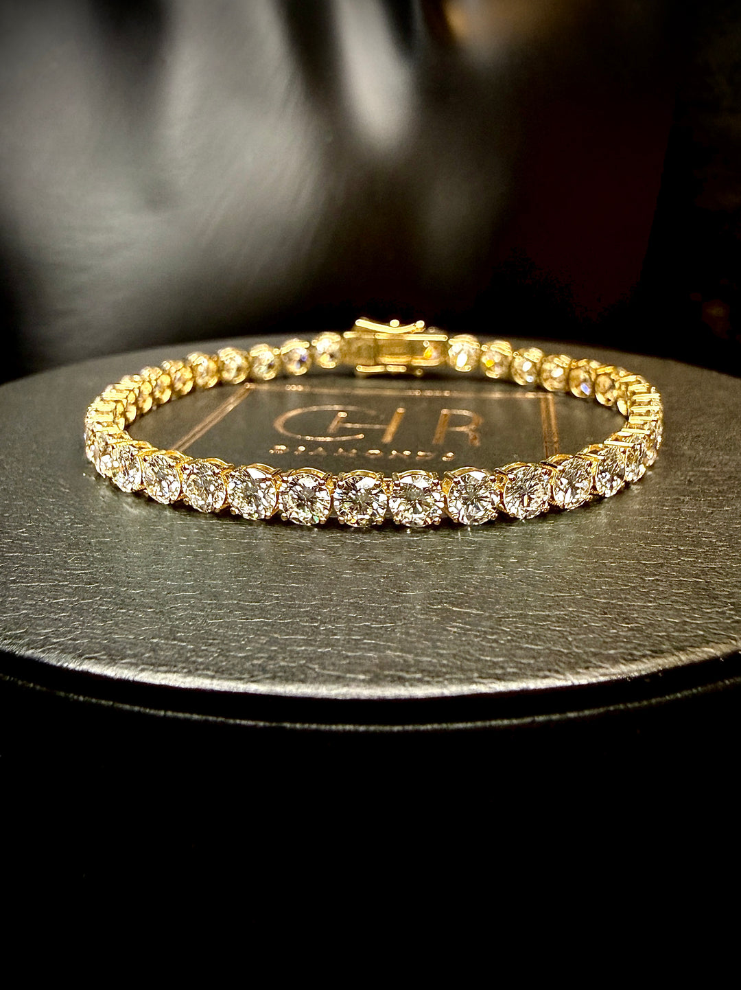 Diamant Tennis Armbånd 10K Guld 4 mm