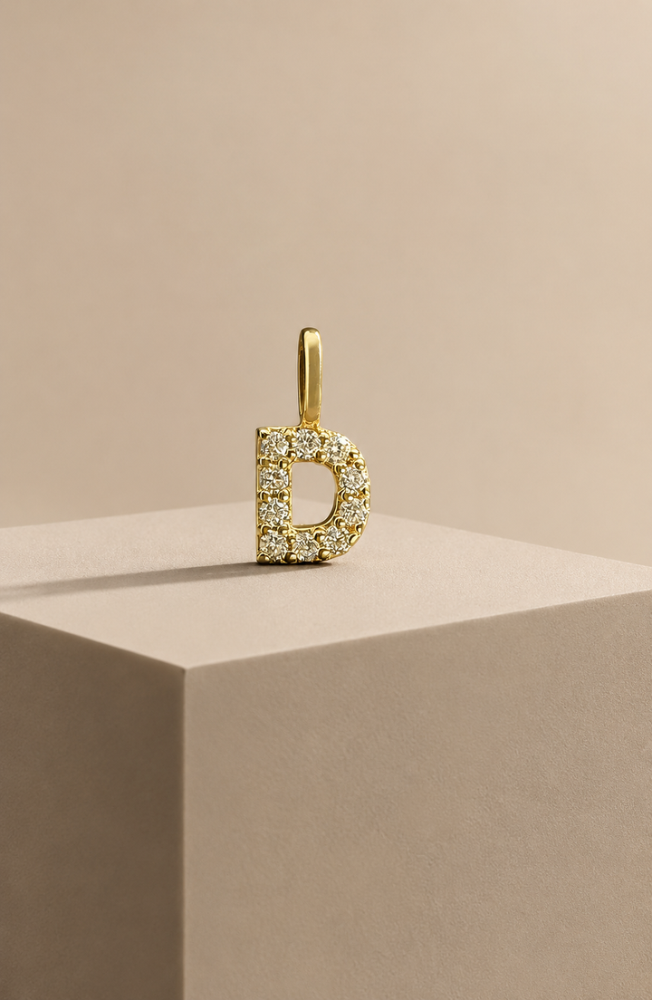 Diamantbogstav 18 K Guld