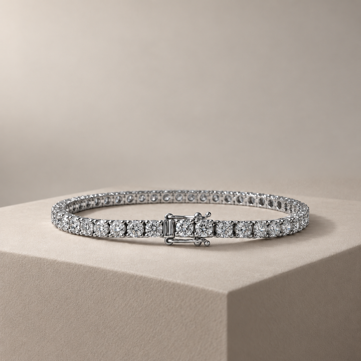 CHR Diamant Tennis Armbånd 5.57 CT – Platinum Edition